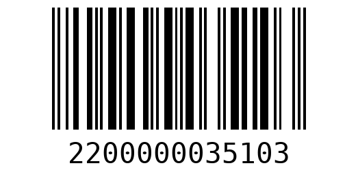 Штрихкод 2200000035103