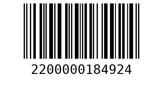 Штрихкод 2200000184924