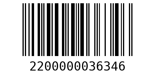 Штрихкод 2200000036346