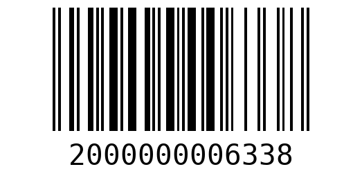 Штрихкод 2000000006338
