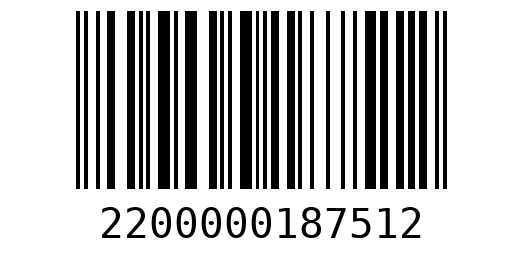 Штрихкод 2200000187512