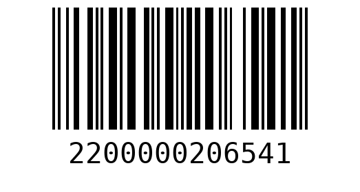 Штрихкод 2200000206541