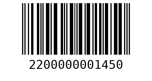 Штрихкод 2200000001450