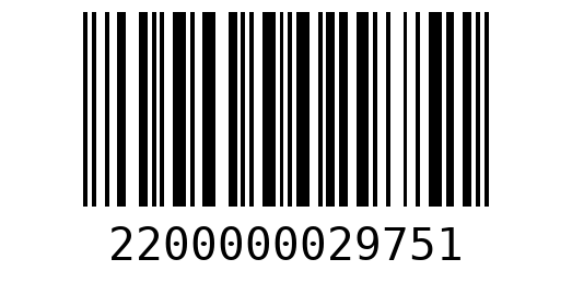 Штрихкод 2200000029751