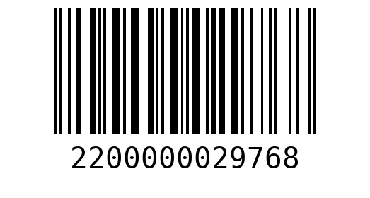Штрихкод 2200000029768