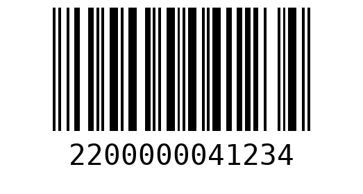 Штрихкод 2200000041234