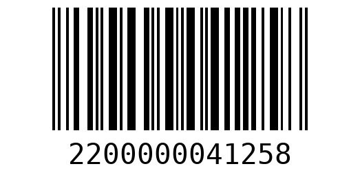 Штрихкод 2200000041258