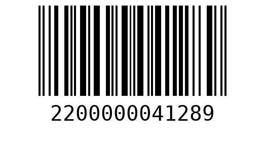 Штрихкод 2200000041289