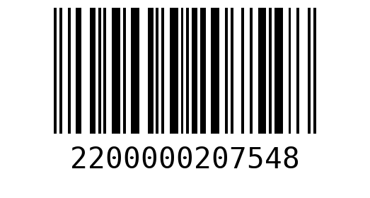 Штрихкод 2200000207548