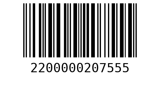 Штрихкод 2200000207555