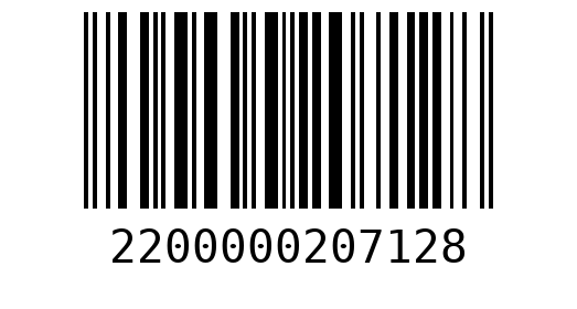 Штрихкод 2200000207128