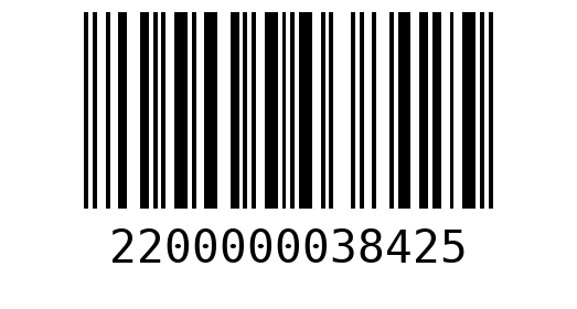 Штрихкод 2200000038425