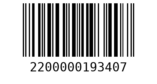 Штрихкод 2200000193407