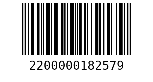 Штрихкод 2200000182579