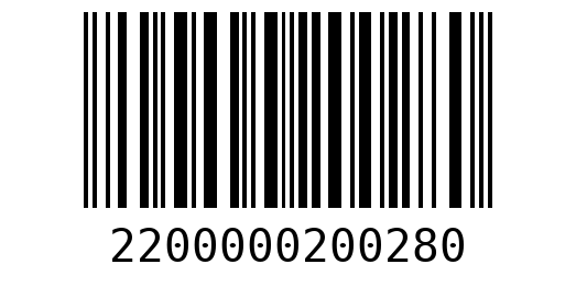 Штрихкод 2200000200280