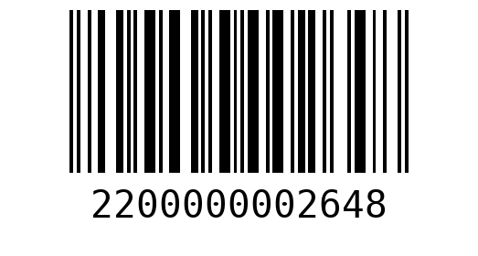 Штрихкод 2200000002648