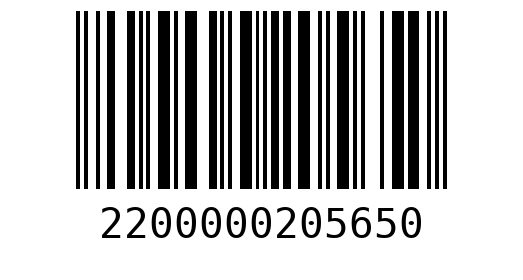 Штрихкод 2200000205650