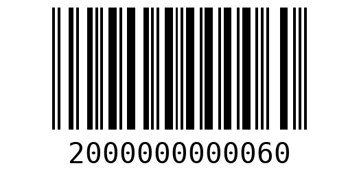 Штрихкод 2000000000060