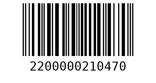 Штрихкод 2200000210470