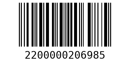 Штрихкод 2200000206985