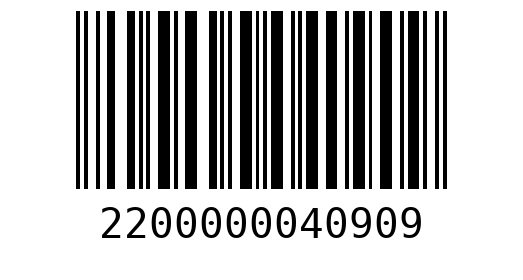 Штрихкод 2200000040909
