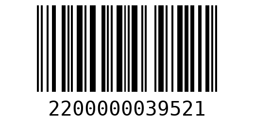 Штрихкод 2200000039521