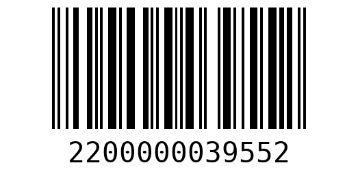 Штрихкод 2200000039552