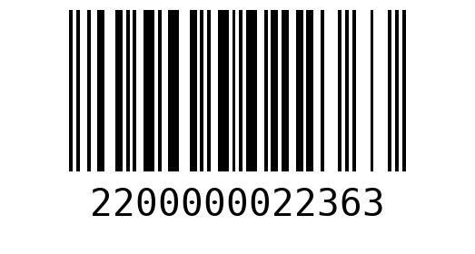 Штрихкод 2200000022363