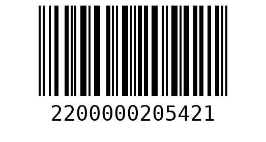 Штрихкод 2200000205421
