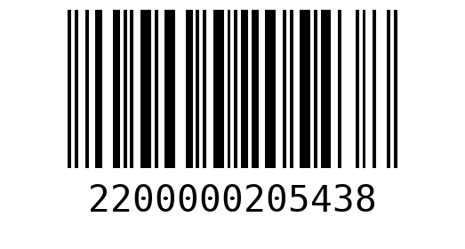 Штрихкод 2200000205438