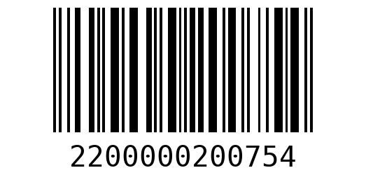 Штрихкод 2200000200754