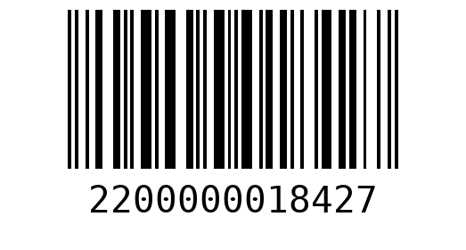 Штрихкод 2200000018427