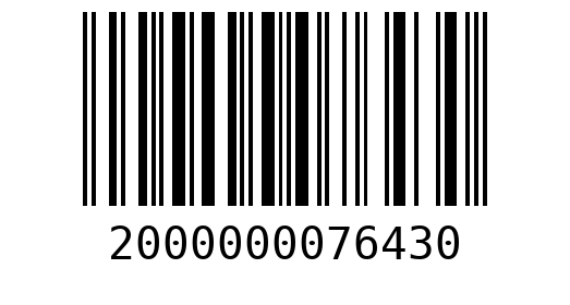 Штрихкод 2000000076430