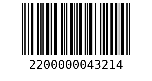 Штрихкод 2200000043214