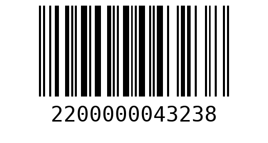 Штрихкод 2200000043238