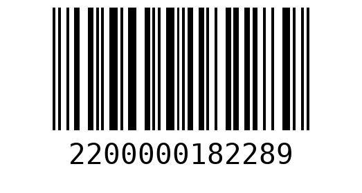 Штрихкод 2200000182289
