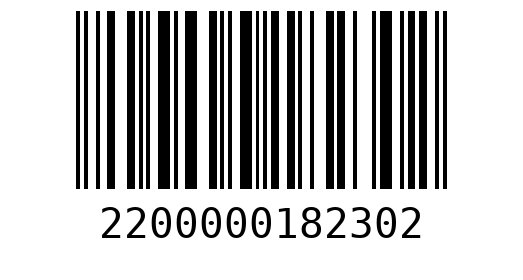 Штрихкод 2200000182302