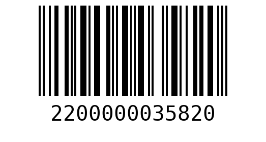 Штрихкод 2200000035820