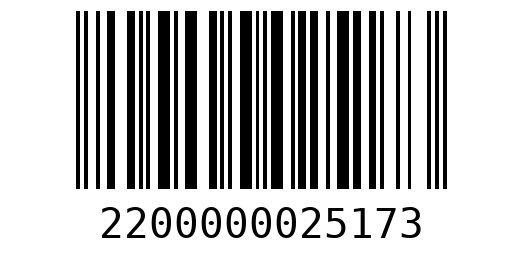 Штрихкод 2200000025173