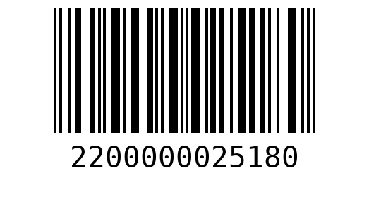 Штрихкод 2200000025180