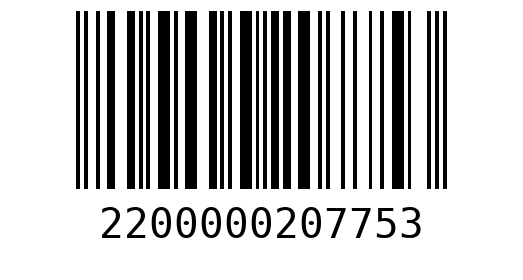 Штрихкод 2200000207753