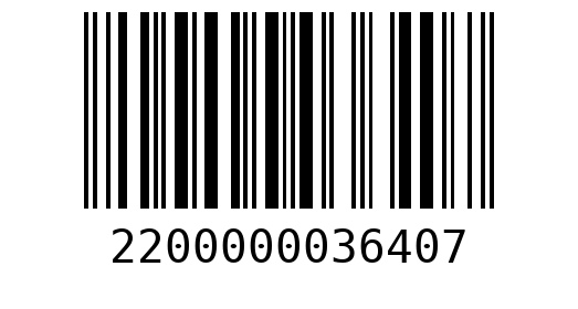 Штрихкод 2200000036407