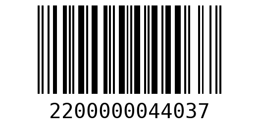 Штрихкод 2200000044037