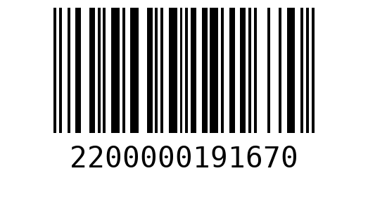 Штрихкод 2200000191670