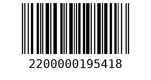 Штрихкод 2200000195418