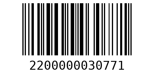 Штрихкод 2200000030771