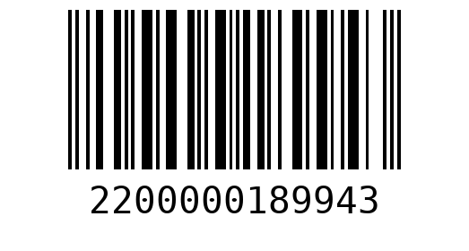 Штрихкод 2200000189943