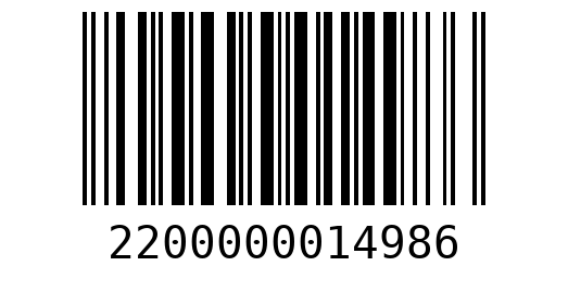 Штрихкод 2200000014986