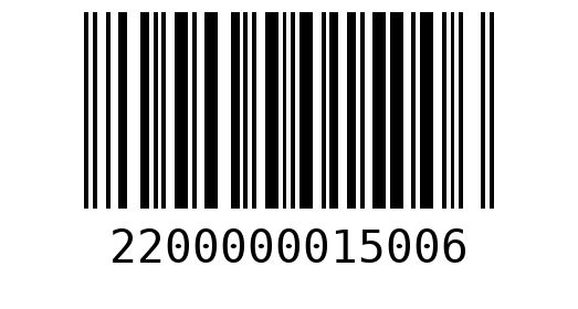 Штрихкод 2200000015006