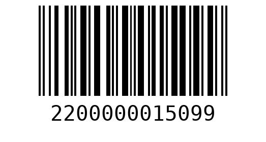 Штрихкод 2200000015099